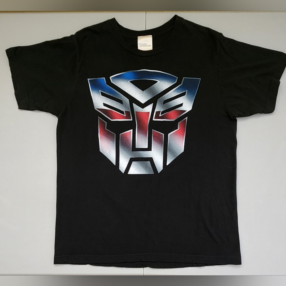 Transformers Autobots Logo Black Medium Cotton T-shirt